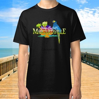 [100% Cotton] เสื้อยืดผ้าฝ้าย พิมพ์ลาย Jimmy Buffett Margaritaille สีดํา สําหรับผู้ชาย HAkeam03ECdcnl69