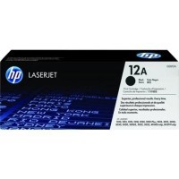 HP 12A ตลับหมึกโทนเนอร์ สีดำ ของแท้ Black Original Toner Cartridge (Q2612A)