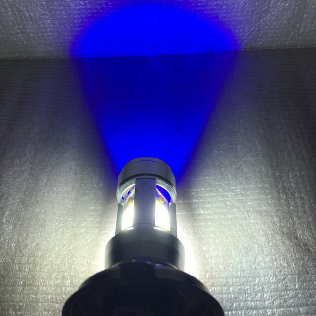 H4 E01C RTD DC-12V รถรถจักรยานยนต์ด้านหน้า LED LIGHT 20W PLUS BLUE LASER