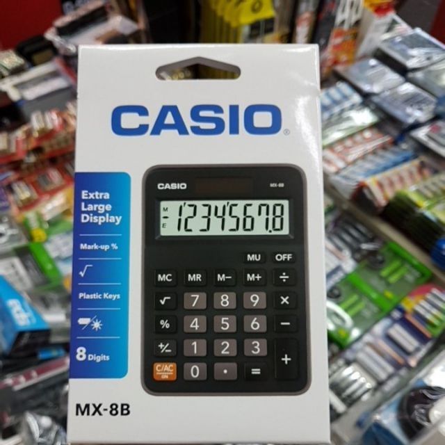 casio mx8b เครื่องคิดเลขตั้งโต๊ะ 8หลัก ของใหม่ ของแท้ รับประกัน2ปีจากCMG