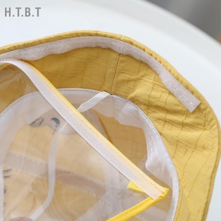 H.T.B.T หมวกบักเก็ต ผ้าฝ้าย กันฝุ่น ปรับได้ ลายไดโนเสาร์ สําหรับเด็กทุกเพศ