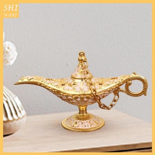 Classic Aladdin Lamp Genie Light Arabian Craft Metal Halloween Home Decor