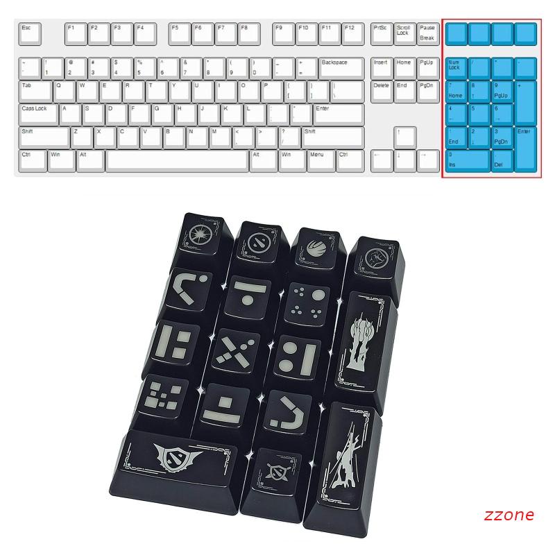 Zzz ปุ่มกดคีย์บอร์ด Rgb 17 ชิ้น สําหรับ Numpad Diy Mx Switches
#6