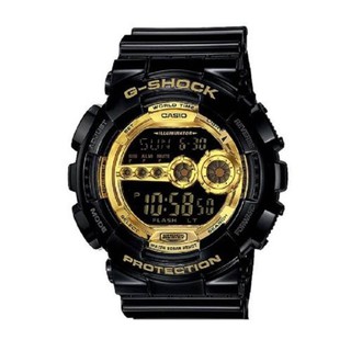 GShock แท้ 100% มีประกัน นาฬิกาข้อมือผู้ชาย สายเรซิน รุ่น Gd-100Gb-1Dr - Black/Gold