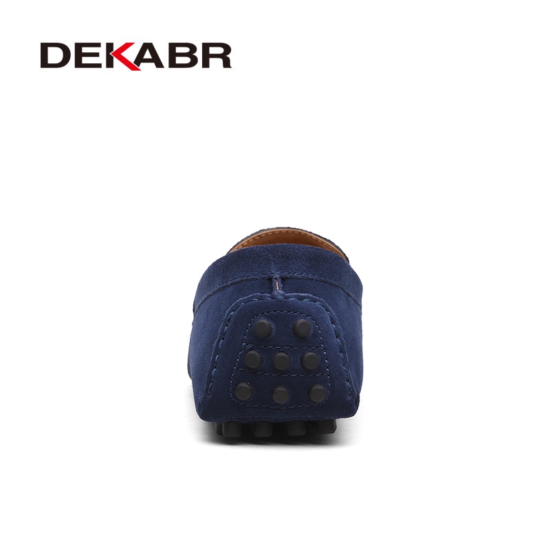 Dekabr รองเท้าโลฟเฟอร์ลําลอง หนังวัวแท้ ส้นเตี้ย สลิปออน แฟชั่นสําหรับผู้ชาย ไซซ์ 49