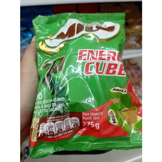 Milo Cube ไมโล คิวบ์ ห่อ 100 ชิ้น 275gMilo BoxMilo Energy Cube ไมโลคิวป์ไมโลก้อน รสหวาน อร่อย พร้อมทานละลายในปาก ทานง่าย