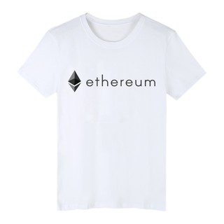 Alimoo Ethereum ขนาดใหญ่ ผู้ชาย &amp; ผู้หญิง เสื้อยืดผ้าฝ้ายสไตล์ฮิปฮอปสำหรับผู้ชายและผู้หญิง XXS-4XL 1999B