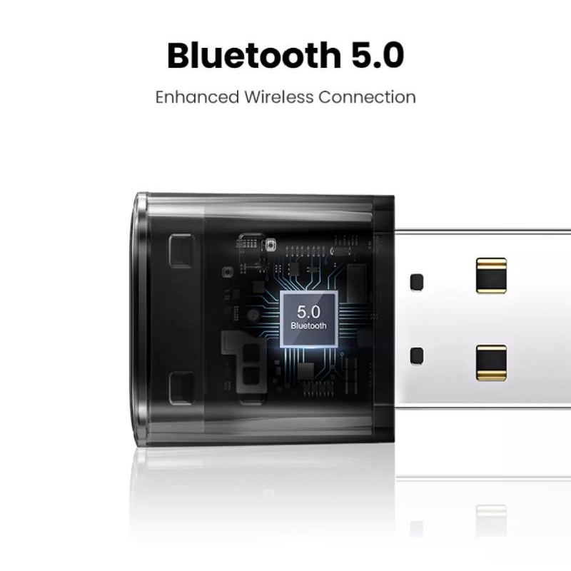 UGREEN รุ่น 80889 USB Bluetooth 5.0 รับ-ส่งสัญญาณ Bluetoothสําหรับหูฟัง, เม้า, คีบอร์ด ไร้สาย *รองรับเฉพาะ PC, Notebook