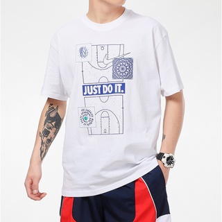 [S-5XL] Nike เสื้อยืดลําลอง ผ้าฝ้าย ระบายอากาศ ใส่สบาย แฟชั่น สําหรับผู้ชาย OJfdlp11BO