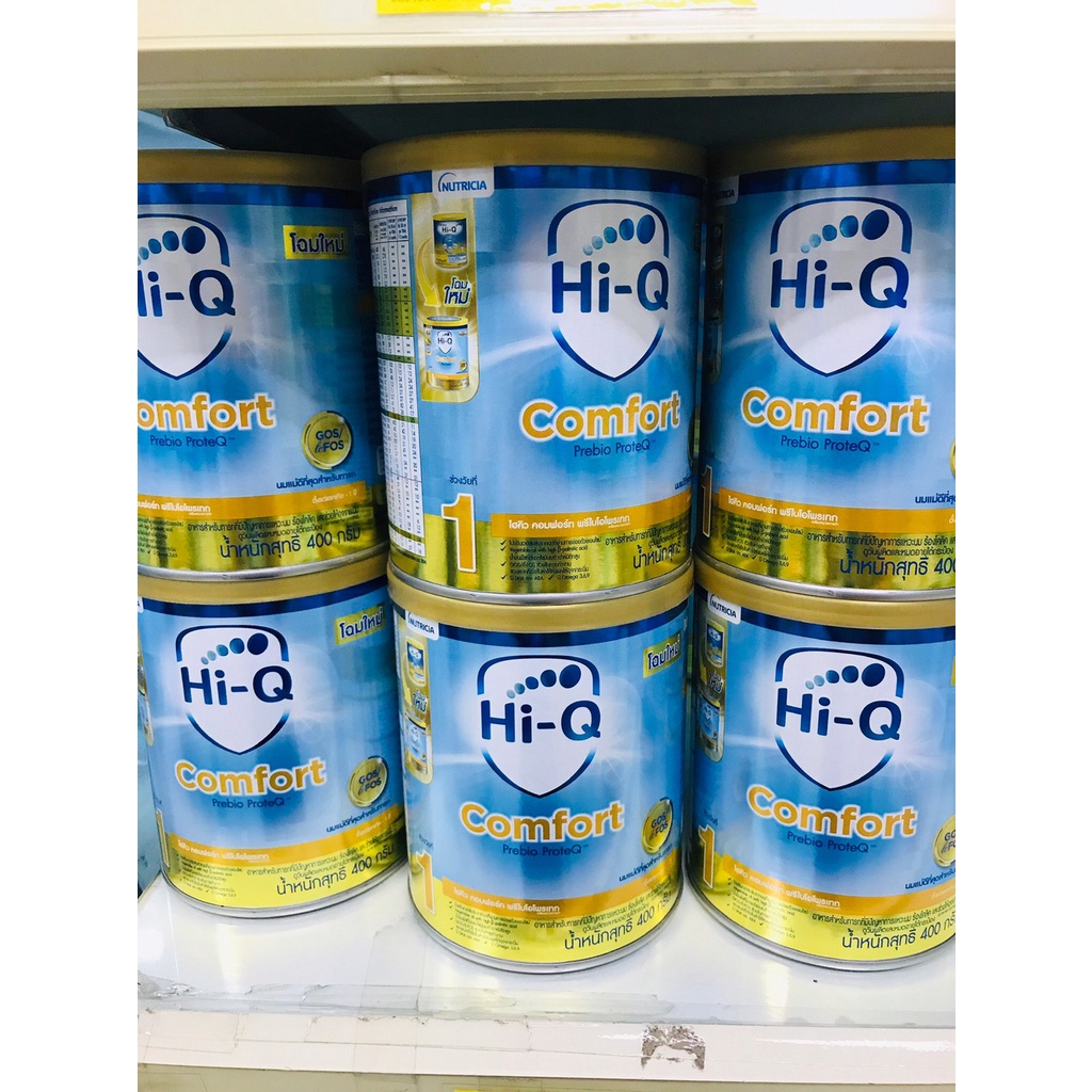 ไฮคิว คอมฟอร์ท พรีไบโอโพรเทก สูตร 1 ขนาด 400 กรัม นมสูตรเฉพาะสำหรับเด็กทารกแรกเกิด - 1 ปี Hi-Q Comfo