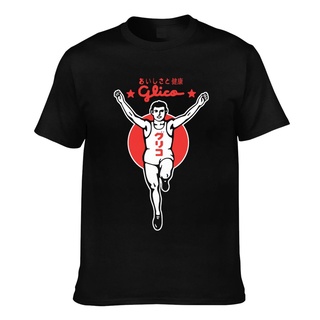 T-shirt  เสื้อยืด ผ้าฝ้าย พิมพ์ลาย Glico Runner Man สไตล์ญี่ปุ่น สําหรับผู้ชายS-5XL