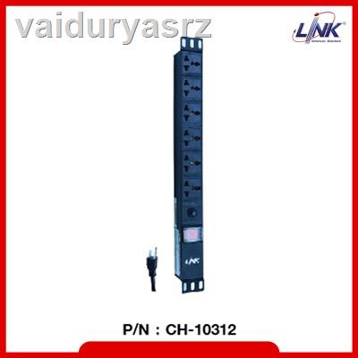 🐝คุณภาพสูง🐝✔☾✜Link PDU 6 Universal Outlet (Lighting SW+Protection LED) รุ่น CH-10306A รางไฟที่มี Eye