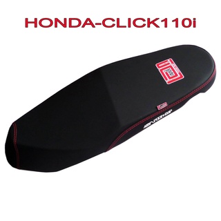 A เบาะแต่ง เบาะปาด เบาะรถมอเตอร์ไซด์สำหรับ HONDA-CLICK110i คริก110i หนังด้าน ด้ายแดง งานเทพ