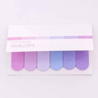 [สวยน่าใช้] กระดาษโน๊ต Guest Book โทนสี Post Sticky Note กระดาษโน้ต ตกแต่ง diy หนังสือ สมุด โต๊ะทำงาน