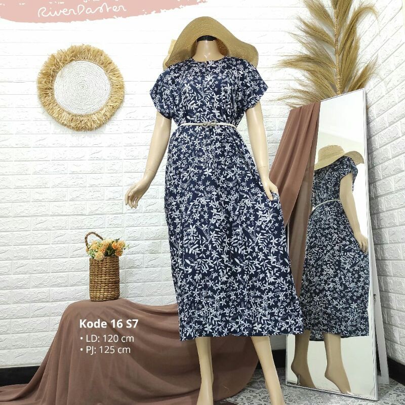 Jannah River Daster 16S7 เครื่องปิ้งขนมปังทางแม่น้ํา DasterpremiumRayonViscose