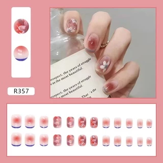 เล็บปลอม สไตล์โมเดิร์น ใช้งานง่าย 24 ชิ้น พร้อมส่ง 【R350-R400】