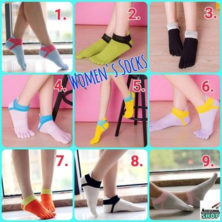 ถุงเท้าห้านิ้ว Five Finger Toe Socks For Women สำหรับผู้หญิง EU 35-39