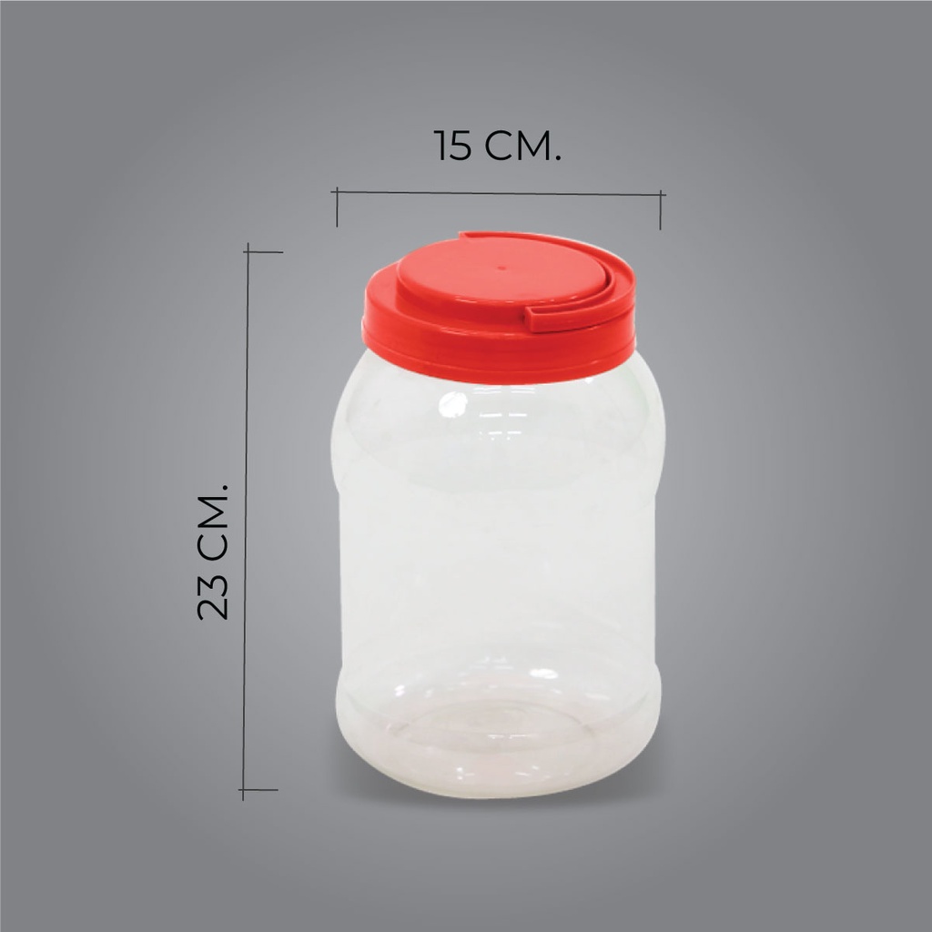 [แพ็ค 5,12 ชิ้น] PCKO โหลพลาสติก กระปุกพลาสติก กระปุกใส่ขนม
