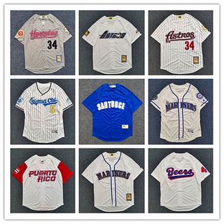 เสื้อกีฬาเบสบอล แขนสั้น ปักลาย Mlb สไตล์ฮิปฮอป เรโทร ยุโรป อเมริกัน