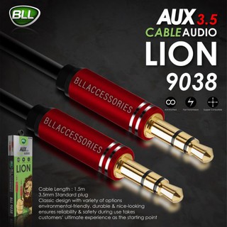 สายสัญญาณ AUX 3.5  สายAudio Stereo aux 3.5mm 2 หัว ยี่ห้อ BLL