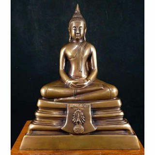 พระพุทธรูป เนื้อทองเหลืองรมดำ หน้าตัก 5 นิ้ว