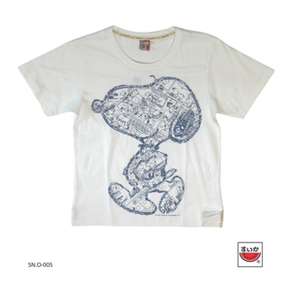 ✗แตงโม (SUIKA) - เสื้อยืดคอกลม สนูปปี้ ลายเส้นการตูน  ( SN.O-005 )