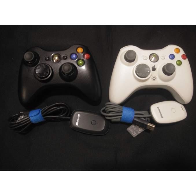 จอย xbox 360 พร้อม Receiver (รับสัญญาณ wireless) แท้มือสอง