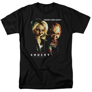 ใหม่ เสื้อยืดลําลอง แขนสั้น พิมพ์ลาย Bride Of Chucky Chucky Gets Lucky สําหรับผู้ชาย TYU20035S-5XL