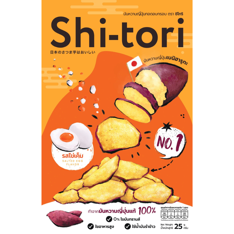 Shitori(ชิโทริ) Set of 6 Shi-tori Chips Set ชิโทริชิปส์เซ็ท ขนาด 25 ...