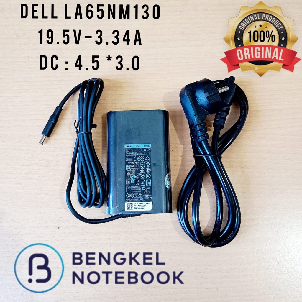 Original 19.5v 3.34a อะแดปเตอร์แจ็คขนาดเล็กเข็ม 4530 GEN 4 LA65NM130 GEN4