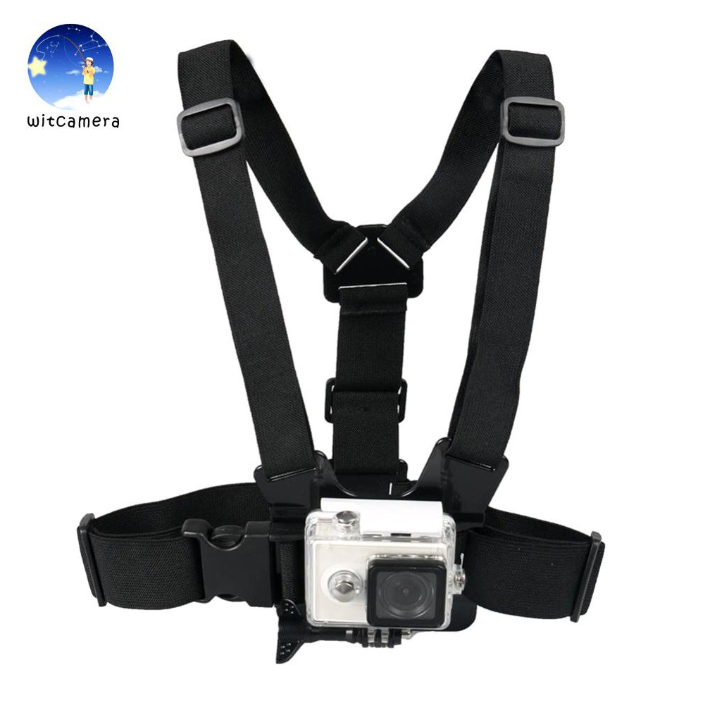 สายคาดอกพร้อมอุปกรณ์ GoPro Chest Strap Belt Body Tripod Harness Mount for GoPro Hero 13/12/11/10/9/8/7/6/5/4/3 SJCam YI