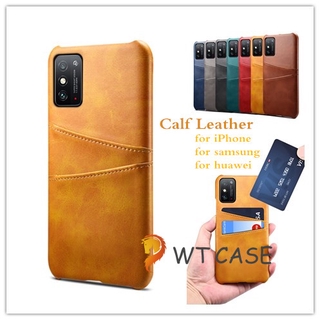 Leather Wallet with Rear Card Slot with Hard Case for Samsung Galaxy A51 A71 4G 5G Case หนัง shell