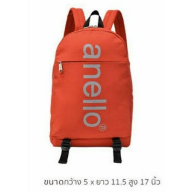 กระเป๋าเป้ anello สีแดง รุ่น big logo mini daypack ของแท้ 💯