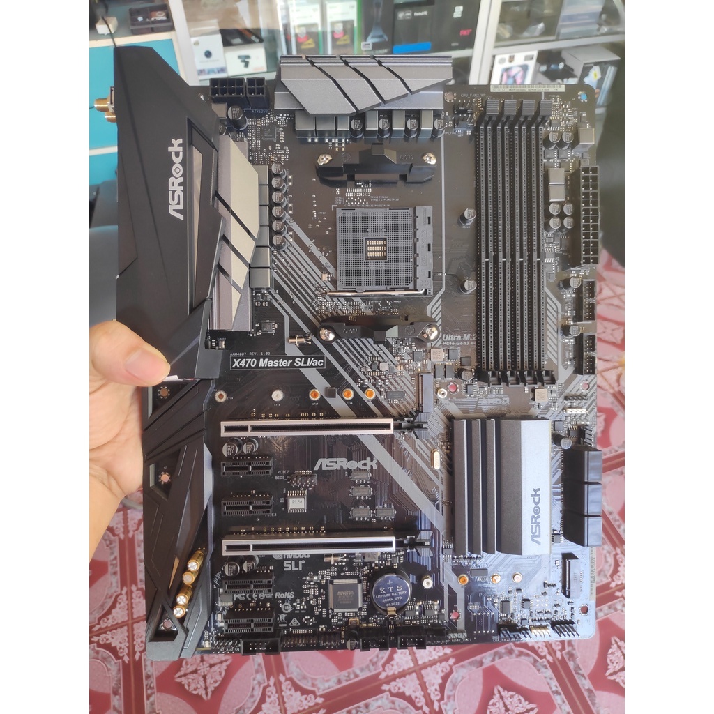 MAINBOARD (เมนบอร์ด) AM4 ASROCK X470 Master SLI/ac มือสอง มีประกัน