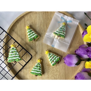 มินิคุกกี้คริสต์มาส mini cookie Christmas คุกกี้รอยัลไอซิ่ง cookie royal icing(ซื้อ 30 ชิ้น ระบบตัดเป็นราคาส่งอัตโนมัติ)