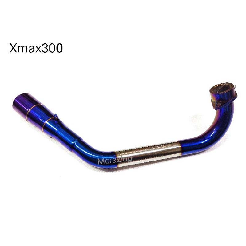 คอท่อXmax-300  #Full Stainless ไดซ์สีไทเท