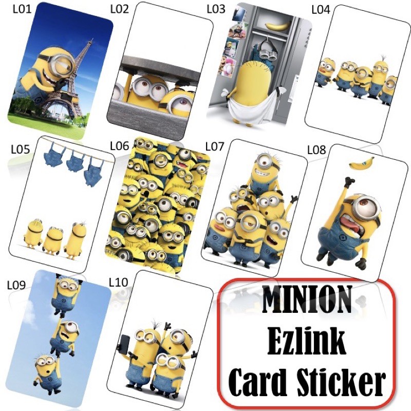 สติ๊กเกอร์การ์ด minion Ezlink