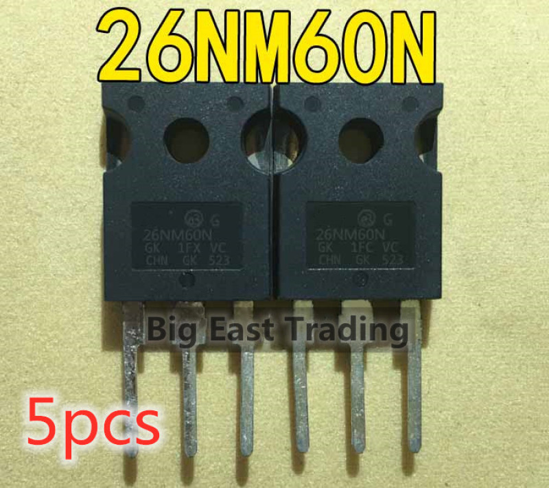 5 ชิ้น STW26NM60N W26NM60N TO-247 600V 26A ทรานซิสเตอร์เชื่อม,รับประกันคุณภาพ