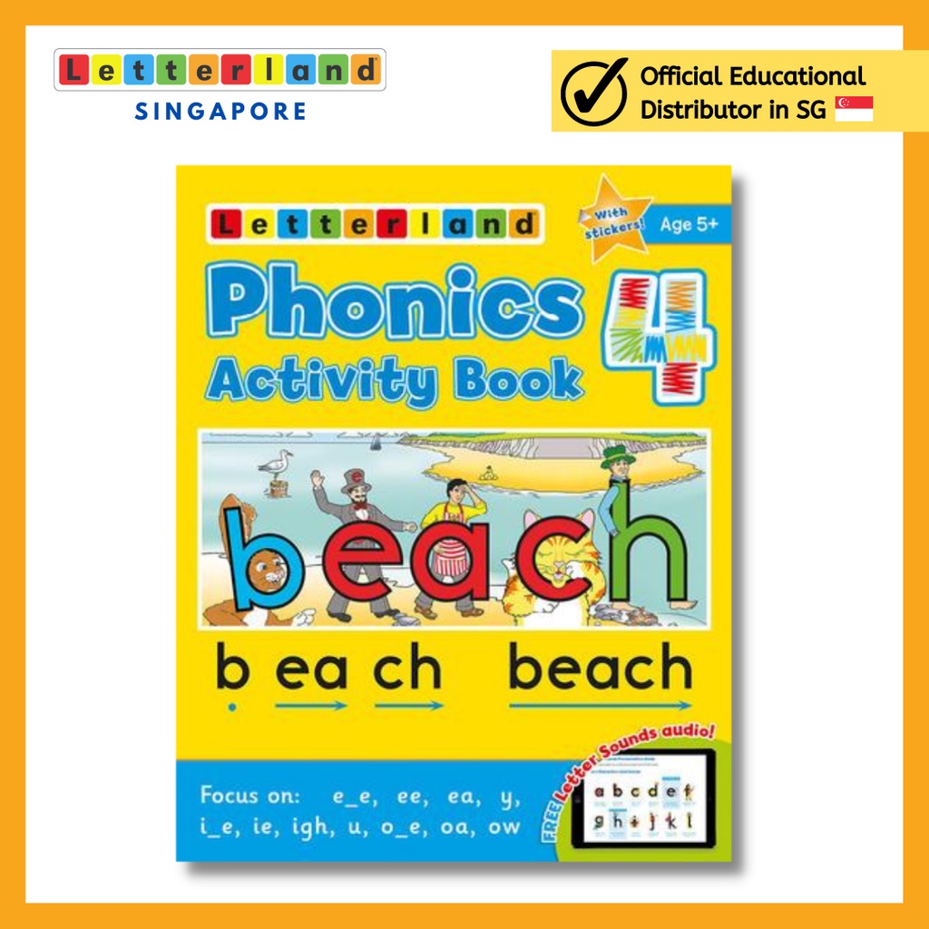 หนังสือกิจกรรม Letterland Phonics 4