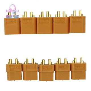 🔧XT60 Connector Pairs - Pack of 5 pairs