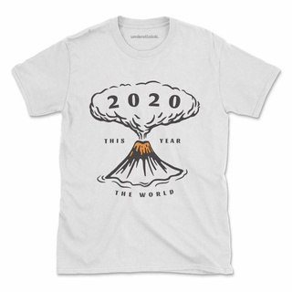 เสื้อยืด พิมพ์ลายภูเขาไฟตลก กักตัวปี 2022