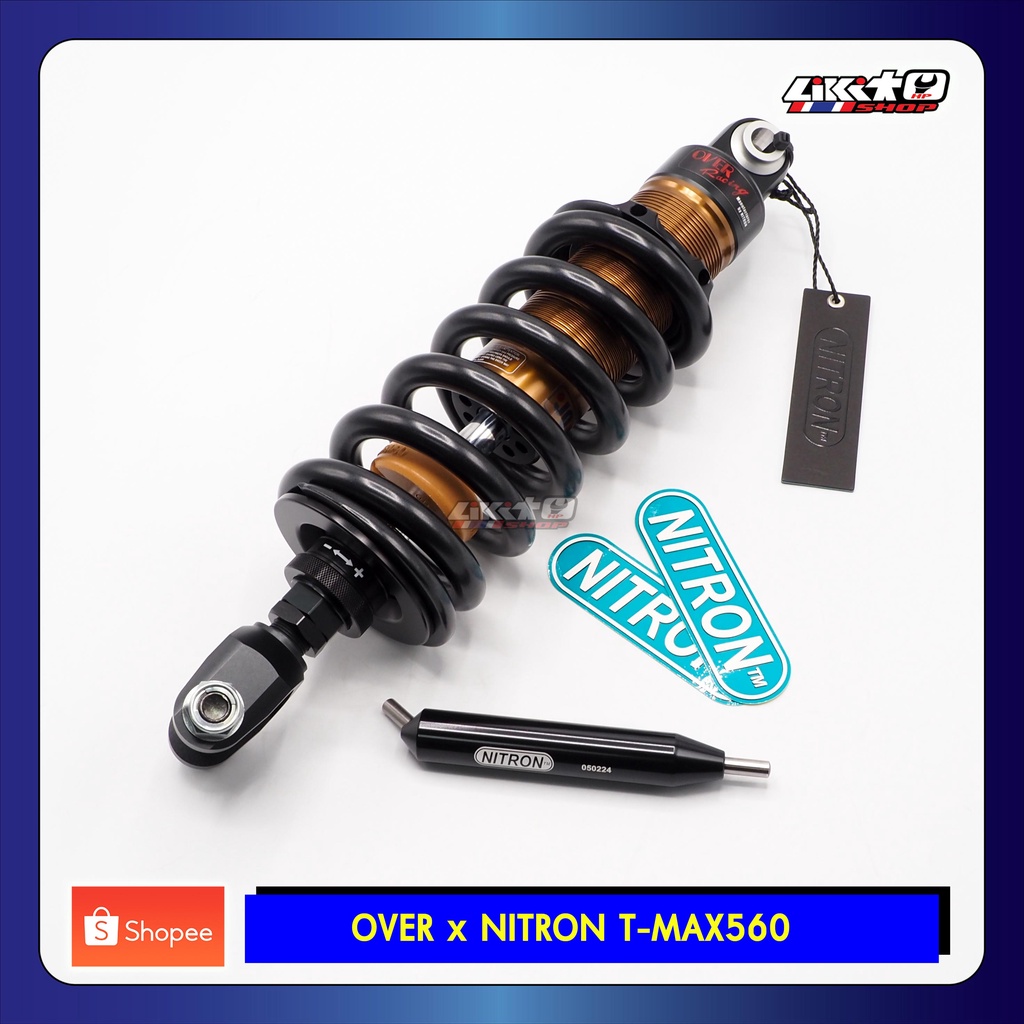 Overracing x nitron (make in japan) โช๊คหลัง YAMAHA TMAX 560-530