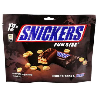 สนิกเกอร์สช็อกโกแลตแพค 240กรัม Snickers Chocolate Pack 240g.