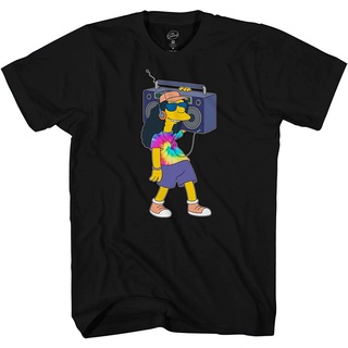 เสื้อยืดแขนสั้น ผ้าฝ้าย 100% พิมพ์ลายการ์ตูน The simpsons The simpsons สไตล์อเมริกัน สําหรับผู้ชายS-5XL