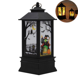 Halloween Lamp โคมไฟ LED เทศกาลฮาโลวีน ลายแม่มด