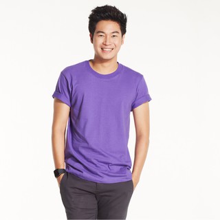 เสื้อยืดทนทาน Cotton100% สีม่วง TS12 - Polomaker