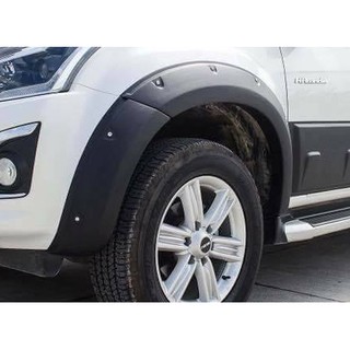 คิ้วล้อ/ซุ้มล้อ/โป่งล้อ 6นิ้ว อีซูซุ ดีแม็ก Isuzu D-max 2012-2019 มีน็อต (สูง/เตี้ย) ดำด้าน