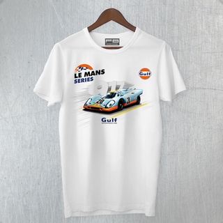 [S-5XL]Porsche 917 Gulf 1968 Le Steve Mcqueen เสื้อยืดลําลอง แขนสั้น พิมพ์ลาย H.Quality สําหรับผู้ชาย 565098