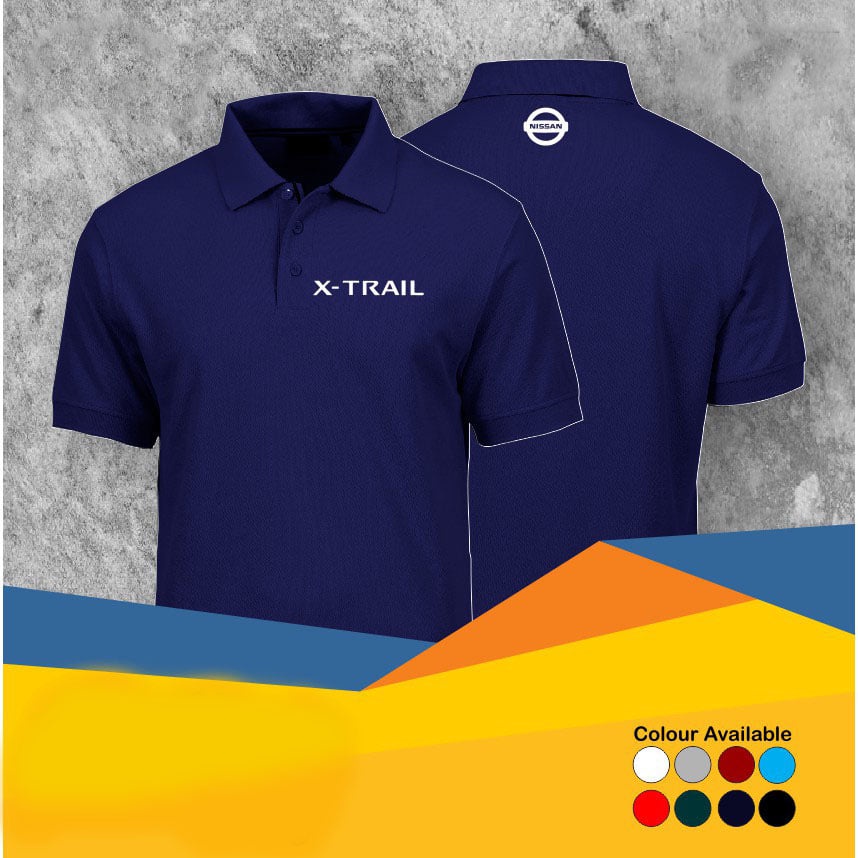 เสื้อโปโล Nissan xtrail / เสื้อยืดคอปกรถ x-trail ระดับพรีเมียม