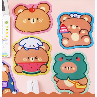 ✅พร้อมส่ง✅น่ารัก mouse pad แผ่นรองเม้าส์ ที่รองเม้าท์ แผ่นรองเม้าส์น้องหมีน่ารัก แผ่นรองเม้าส์อโวคาโด กระต่ายน่ารัก